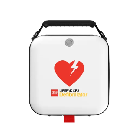 En vit lifepak hjärtstartare