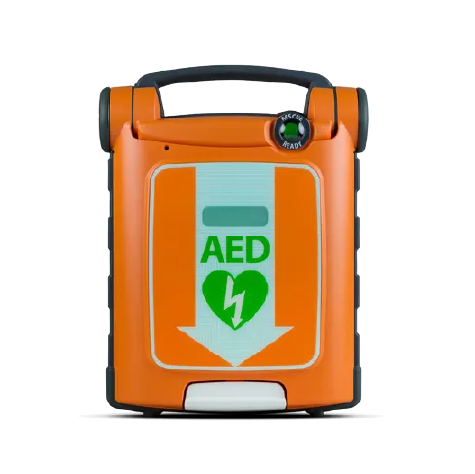 En orange powerheart hjärtstartare