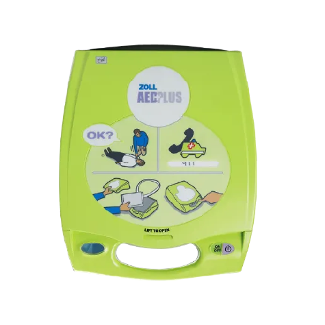 En grön Zoll hjärtstartare