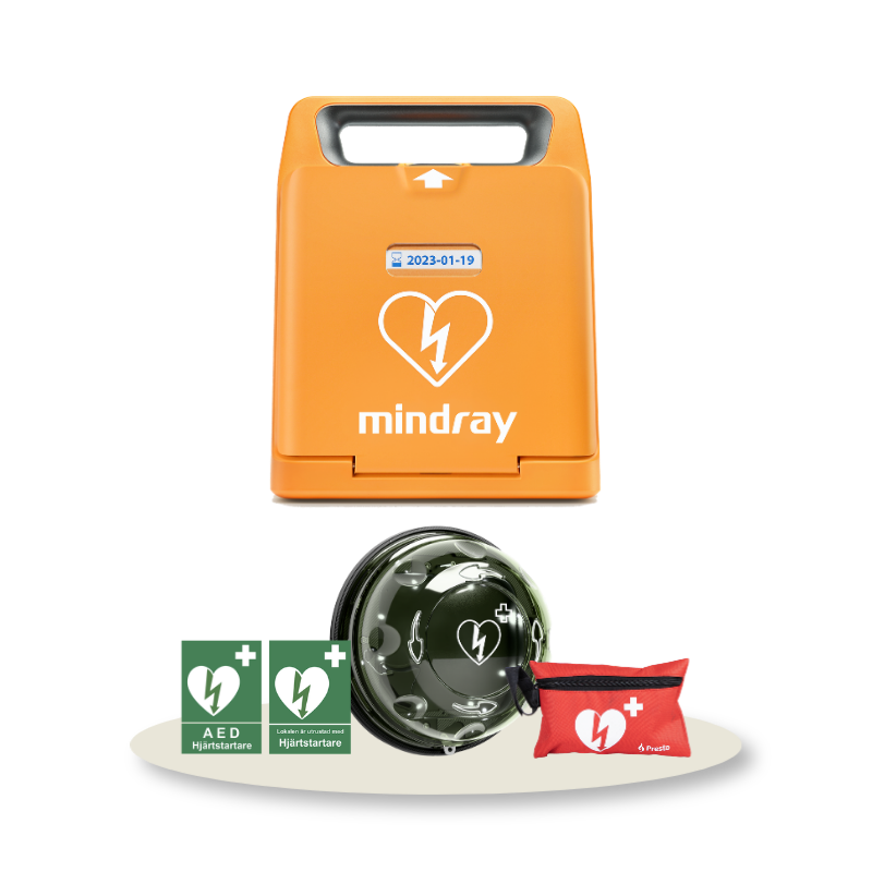 Hjärtstartarpaket Mindray Beneheart C1A med Rotaid utomhusskåp (-20 C), hjärtstartare & tillbehör av hög kvalité. Alltid med 1 års försäkring & 8 års garanti. 