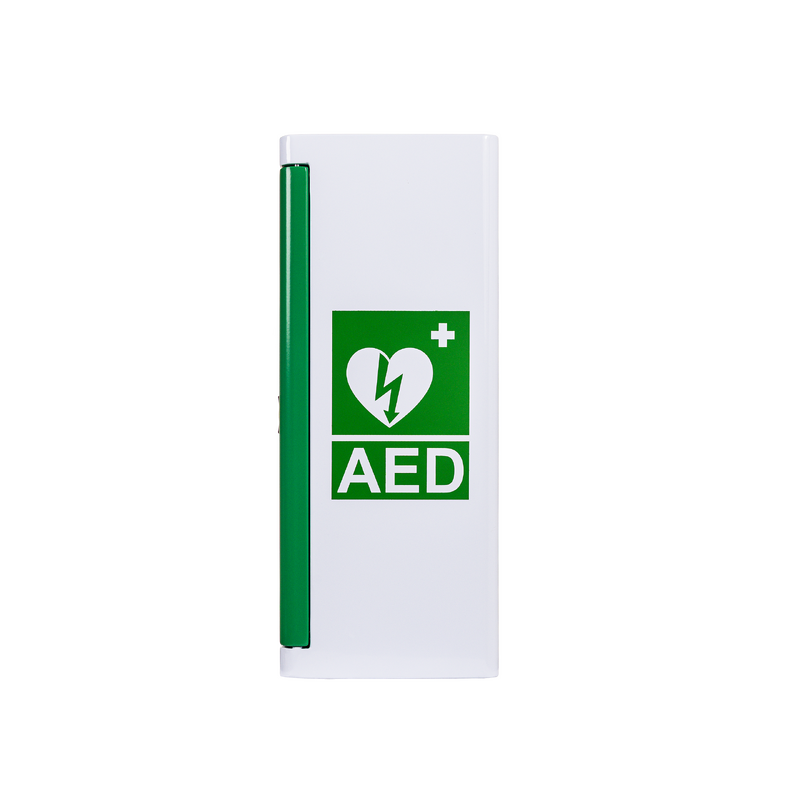 AED-skåp för utomhusbruk, hjärtstartare och tillbehör. Alltid fraktfritt över 800 kr. 